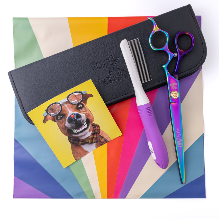 A monthly scissor subscription for dog groomers!