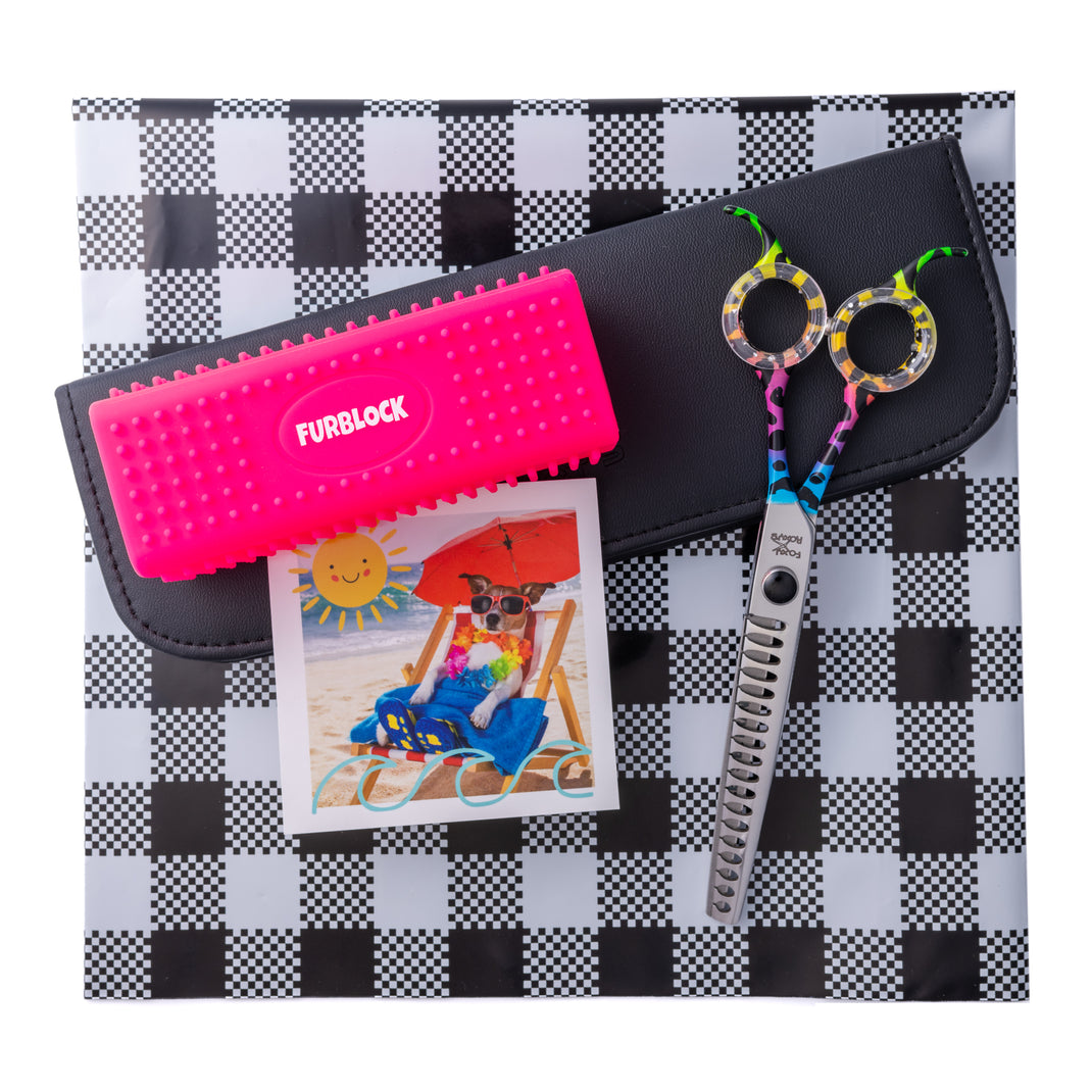 A monthly scissor subscription for dog groomers!